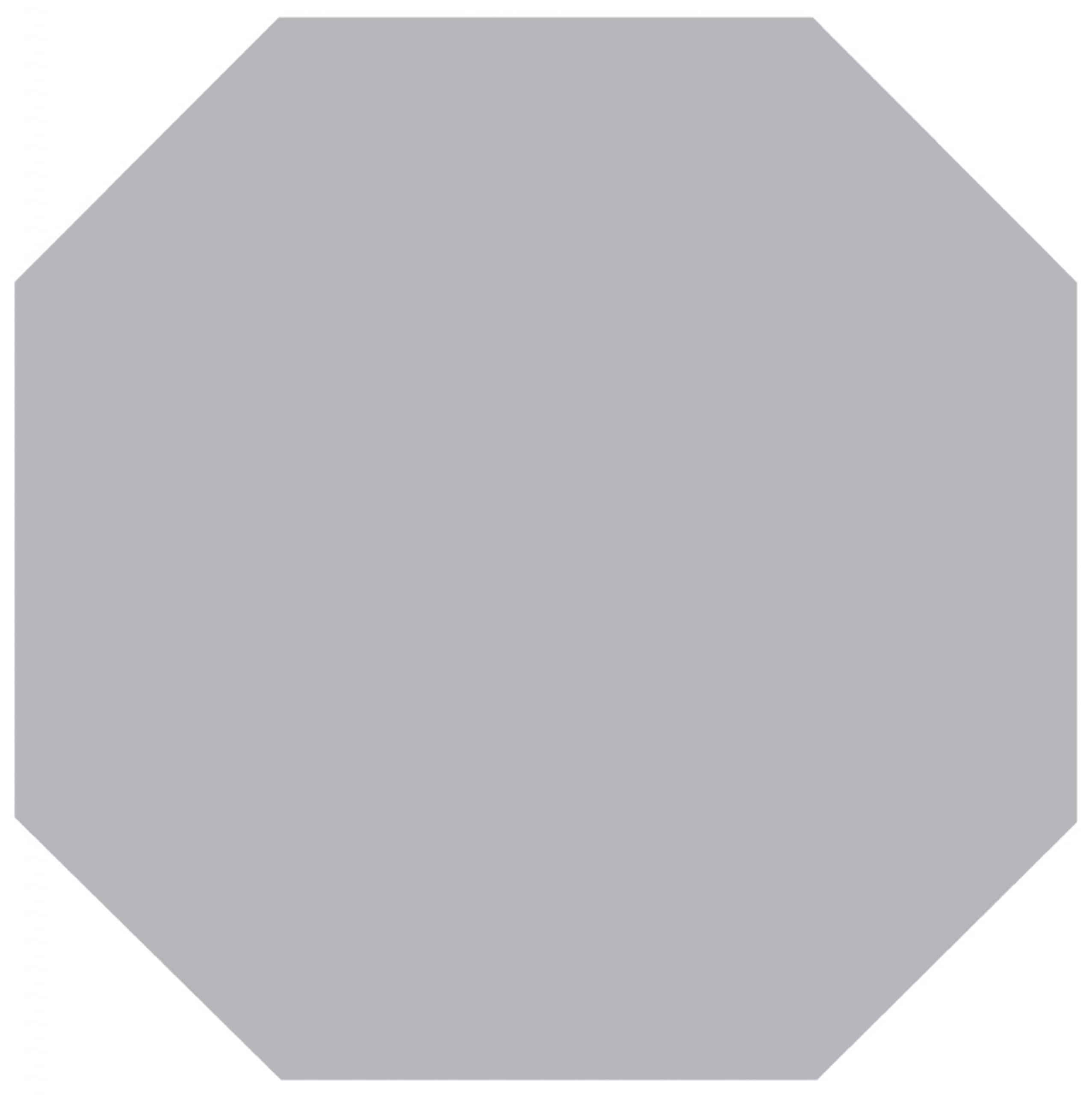 Grey Octagon Tile - Modern and elegant grey octagon mosaic tile in a scaled pattern.