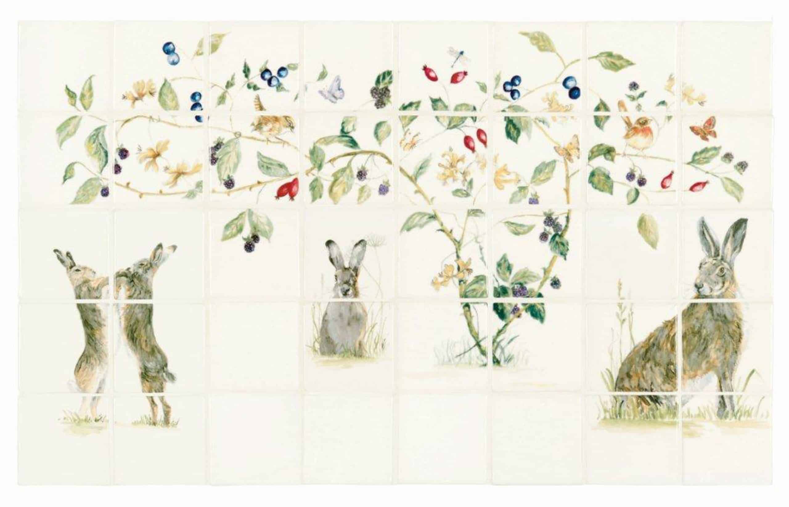 The Winchester Tile Company Classic Collection Family of Hares