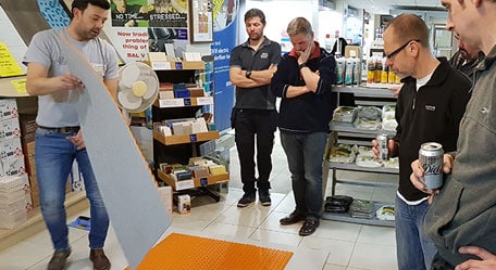 Schluter workshop featuring tile and stone products