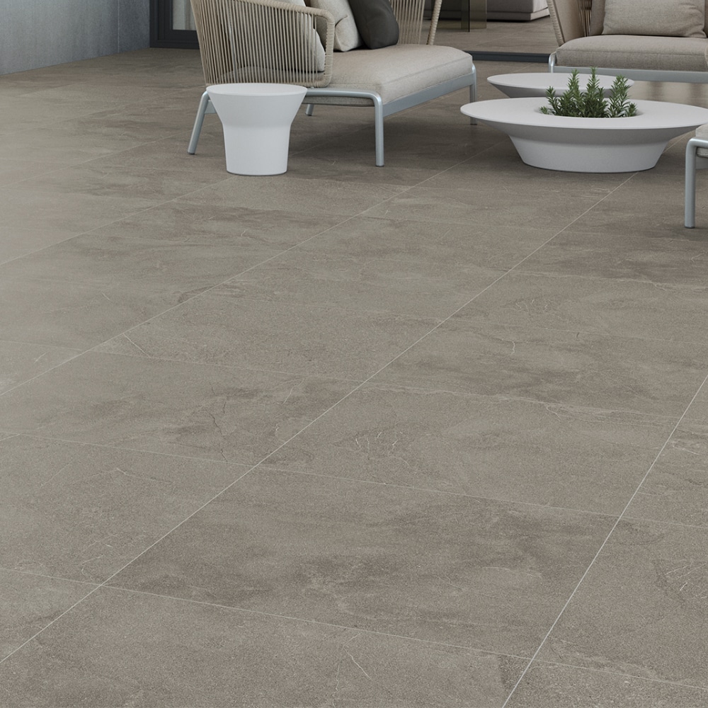 SUPERDEAL 75 x 75cm Greenwich Anthracite Rectified Antislip
