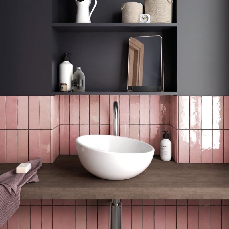 Whinfell Tile Range - Rose Mallow