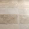 Taurus Cream marble tiles showcased in a stylish kitchen environment
