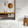 Santa Ana Plain Feature - Natural Stone Tile with Earthy Tones and Textured Surface
