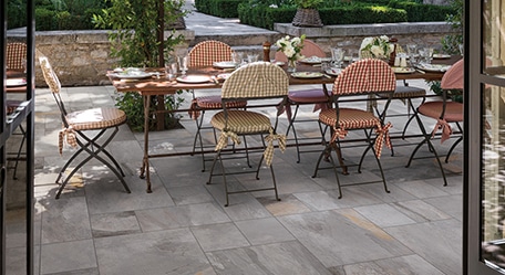 Image showcasing a modular patterned tile design in various colors and sizes.