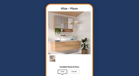 Image of a variety of different tiles and stones displayed in a showroom - Tile and Stone Gallery