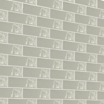 Image of Sherwood Mist Green tile in a decorative pattern