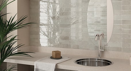 Image showcasing a beautifully designed tile and stone gallery