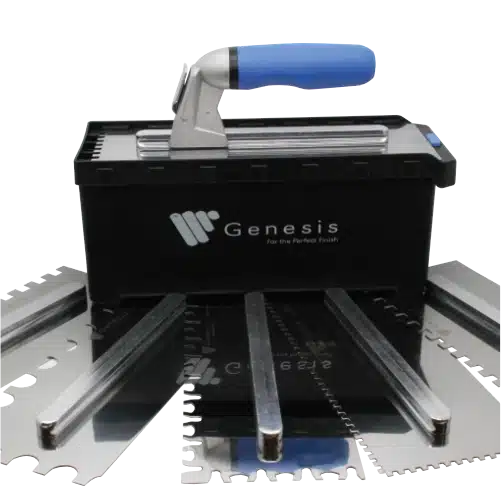 Tools and trowels for tile and stone installation