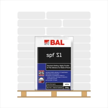 <span style="font-weight:700;color:var(--sale_colour)">FULL PALLET</span> BAL SPF S1 Tile Adhesive White 20kg (50 bags)