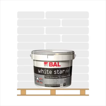 <span style="font-weight:700;color:var(--sale_colour)">FULL PALLET</span> BAL White Star Plus Tile Adhesive White 10ltr (44 tubs)