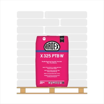 <span style="font-weight:700;color:var(--sale_colour)">FULL PALLET</span> Ardex X 325 PTB W White Floor Tile Adhesive 20kg (50 bags)