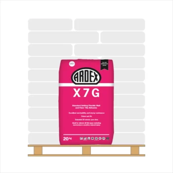 <span style="font-weight:700;color:var(--sale_colour)">FULL PALLET</span> Ardex X 7 G Grey Tile Adhesive 20kg (50 bags)